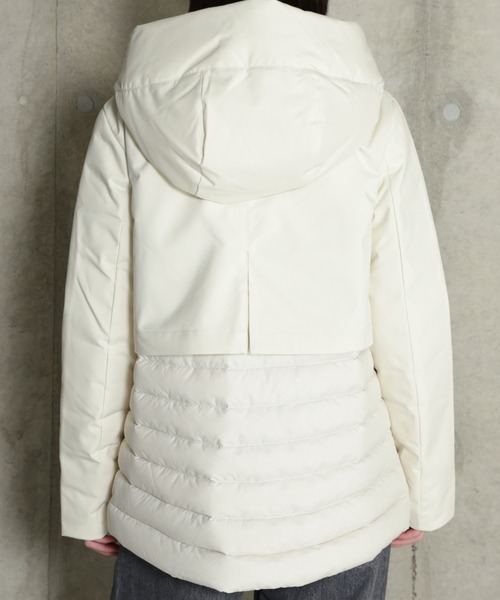 CAPEHORN(ケープホーン)の「(CAPEHORN)カサブランカダウンコート(ダウンジャケット/コート・レディース・ホワイト/ブラック・FREE)」の16枚目の写真