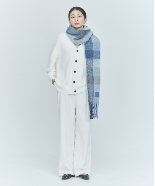セール】MIXED TAG MUFFLER（マフラー）｜BLUE×PALANG（ブルー