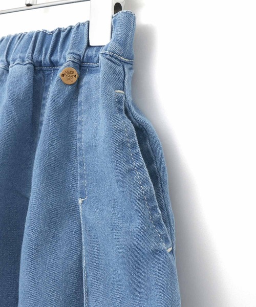MAKE YOUR DAY(メイクユアデイ)の「デニムプリーツスカート■80~140cm(デニムスカート・キッズ・ネイビー/ブルー・90/100/110/130/140/80/120)」の10枚目の写真