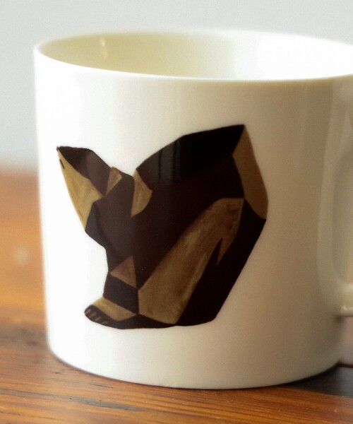 八雲】木彫り熊 イラスト マグカップ（グラス/マグカップ/タンブラー