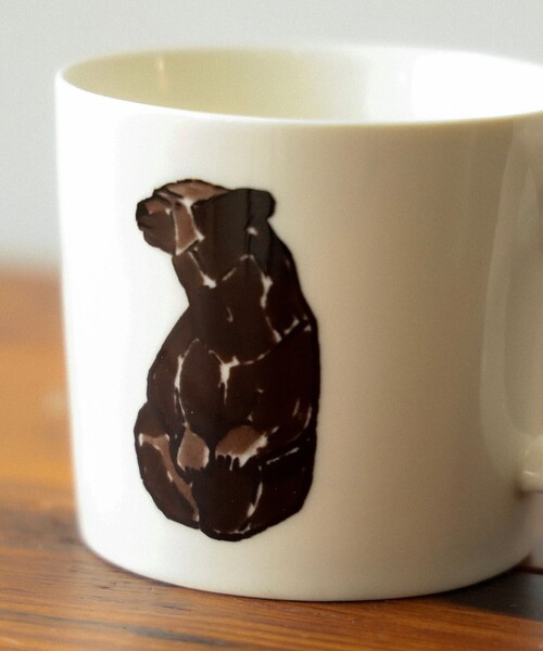 八雲】木彫り熊 イラスト マグカップ（グラス/マグカップ/タンブラー