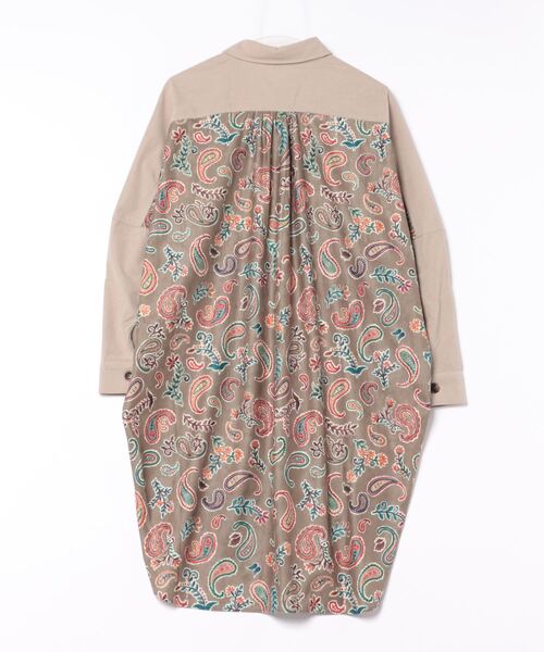 チチカカ(チチカカ)の「ペイズリードッキングシャツワンピース(シャツワンピース・レディース・ベージュ/ネイビー・FREE)」の22枚目の写真