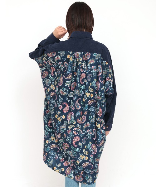 チチカカ(チチカカ)の「ペイズリードッキングシャツワンピース(シャツワンピース・レディース・ベージュ/ネイビー・FREE)」の13枚目の写真