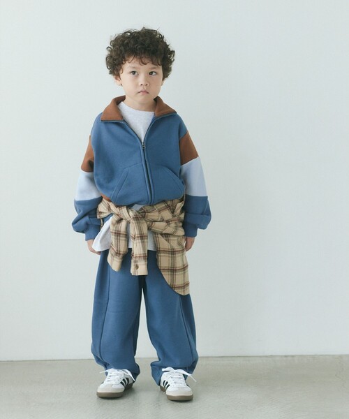 green label relaxing(グリーンレーベルリラクシング)の「TJ 裏毛 裏起毛 ジップカーディガン / キッズ 100cm-130cm(カーディガン/ボレロ・キッズ・ダークグレー/ネイビー・130cm/120cm/100cm/110cm)」の1枚目の写真