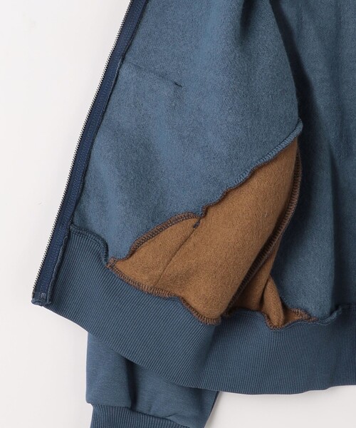 green label relaxing(グリーンレーベルリラクシング)の「TJ 裏毛 裏起毛 ジップカーディガン / キッズ 100cm-130cm(カーディガン/ボレロ・キッズ・ダークグレー/ネイビー・130cm/120cm/100cm/110cm)」の15枚目の写真