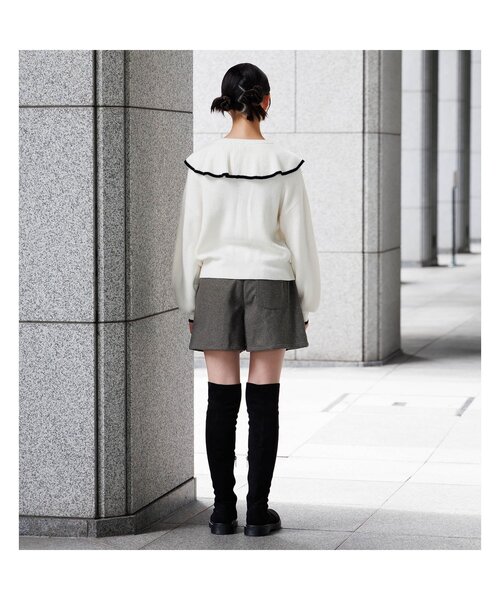 algy(アルジー)の「バックルベルトキュロット(その他パンツ・キッズ・グリーン/ブラック/チャコール・XX-SMALL/X-SMALL/MEDIUM/SMALL)」の9枚目の写真