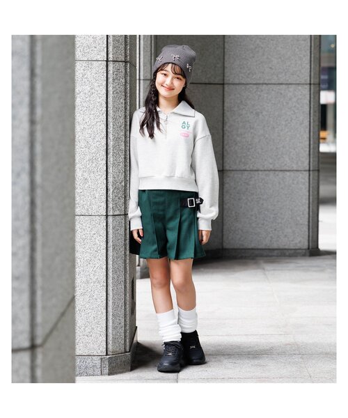 algy(アルジー)の「バックルベルトキュロット(その他パンツ・キッズ・グリーン/ブラック/チャコール・XX-SMALL/X-SMALL/MEDIUM/SMALL)」の10枚目の写真