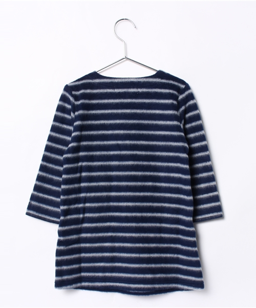URBAN RESEARCH DOORS KIDS（アーバン リサーチ ドアーズ キッズ　）の「FORK＆SPOON 起毛ボーダーOP（ワンピース・キッズ・ネイビー/オフホワイト/レッド・105/90/135/120）」の4枚目の写真