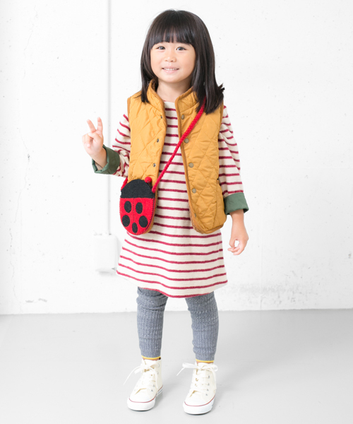 URBAN RESEARCH DOORS KIDS（アーバン リサーチ ドアーズ キッズ　）の「FORK＆SPOON 起毛ボーダーOP（ワンピース・キッズ・ネイビー/オフホワイト/レッド・105/90/135/120）」の13枚目の写真