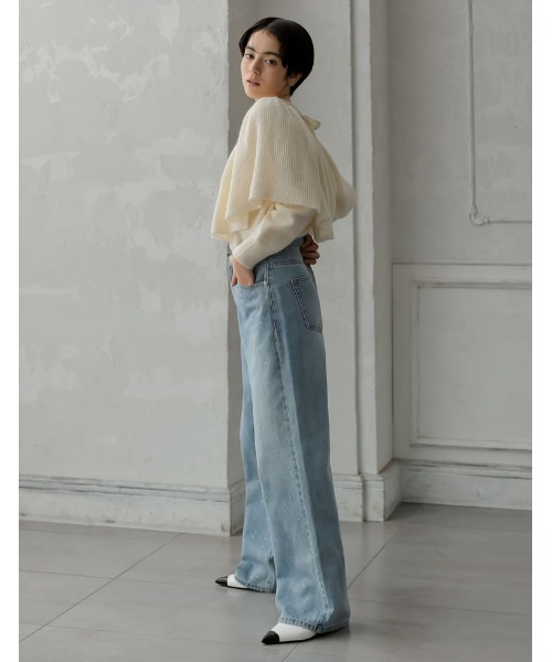 MEISM（ミズム）の「[2024-25 WINTER COLLECTION][MEISM by Re:EDIT]3WAYラッフルフリルニットプルオーバー（ニット/セーター・レディース・ブラック/グレー/アイボリー・MEDIUM/LARGE）」の11枚目の写真