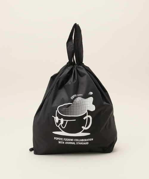 JOURNAL STANDARD（ジャーナルスタンダード）の「POPEYE Gymsack（バックパック/リュック・レディース・ブラック/ネイビー・FREE）」の2枚目の写真