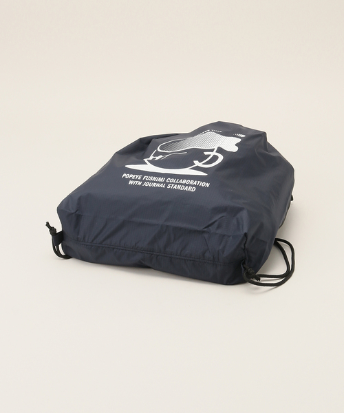JOURNAL STANDARD（ジャーナルスタンダード）の「POPEYE Gymsack（バックパック/リュック・レディース・ブラック/ネイビー・FREE）」の5枚目の写真