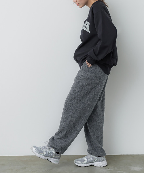 coca（coca）（コカ）の「ボアイージーパンツ（その他パンツ・レディース・アイボリー/チャコール・L/M）」の10枚目の写真