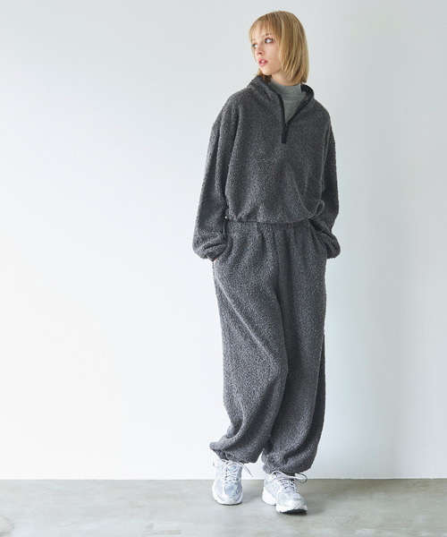 coca（coca）（コカ）の「ボアイージーパンツ（その他パンツ・レディース・アイボリー/チャコール・L/M）」の12枚目の写真