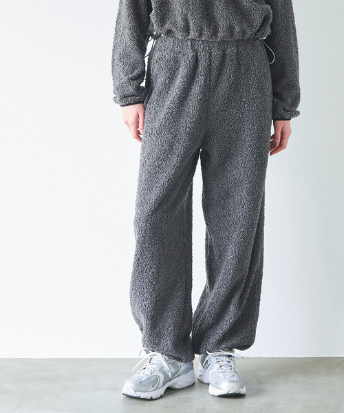 coca（coca）（コカ）の「ボアイージーパンツ（その他パンツ・レディース・アイボリー/チャコール・L/M）」の14枚目の写真