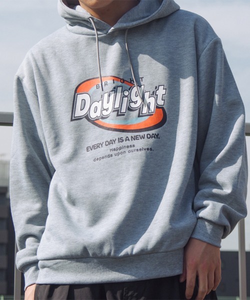 spiritoso（スピリトーゾ）の「daylightビッグプリント裏起毛パーカー（パーカー・レディース・チャコールグレー/杢グレー/ベージュ・FREE）」の12枚目の写真