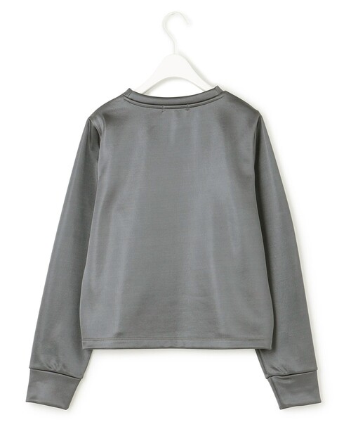 ICB(アイシービー)の「【洗える】サテンボンディング クルーネックプルオーバー(Tシャツ/カットソー・レディース・アイボリー系/グレー系・LARGE/X-LARGE)」の14枚目の写真