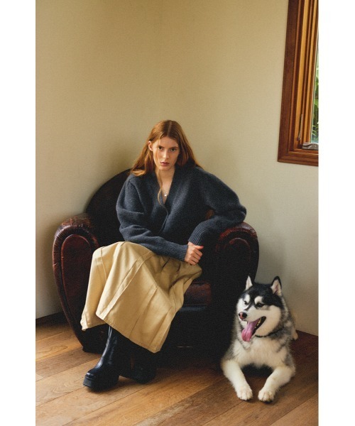 MOUSSY(マウジー)の「デニムロングスカート(デニムスカート・レディース・ブルー・1)」の2枚目の写真