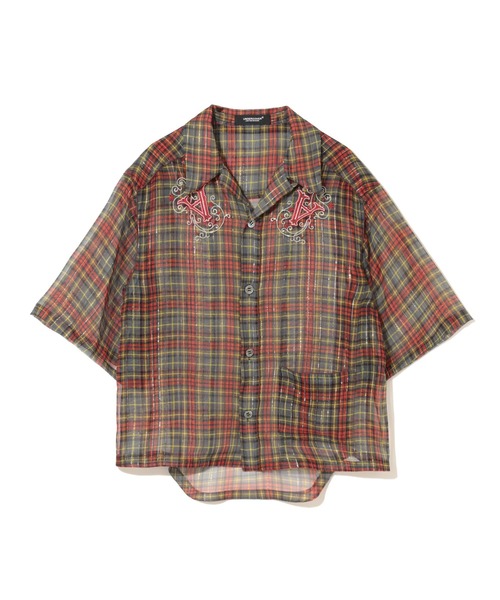 UNDERCOVER(アンダーカバー)の「UC1E1405(シャツ/ブラウス・レディース・レッド系その他/グレー系その他/ブルー系その他・2)」の1枚目の写真