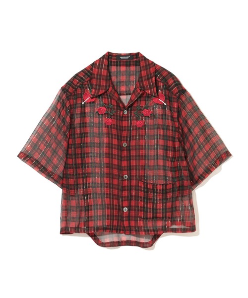 UNDERCOVER(アンダーカバー)の「UC1E1405(シャツ/ブラウス・レディース・レッド系その他/グレー系その他/ブルー系その他・2)」の3枚目の写真