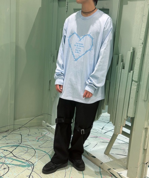 MILKBOY（ミルクボーイ）の「DESTROY MY HEART L.S. Tシャツ（Tシャツ/カットソー・メンズ・B/A/D/C・L）」の8枚目の写真