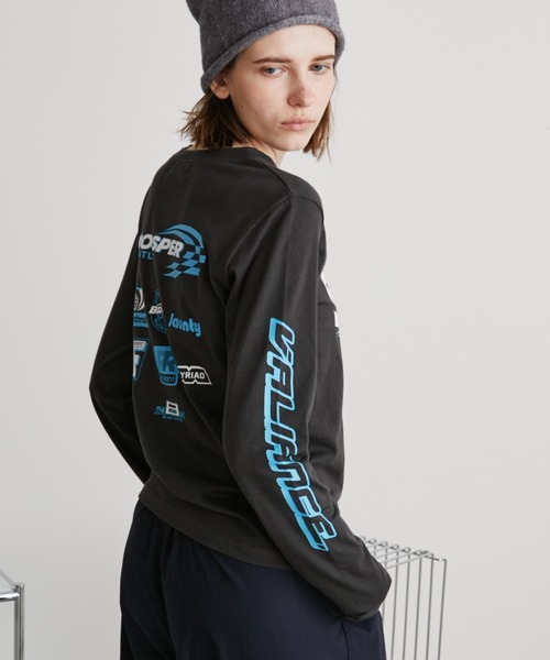 Auntie Rosa Holiday(アンティローザホリデー)の「スポンサーロゴプリントロンTEE(Tシャツ/カットソー・レディース・オフホワイト/チャコールグレー・FREE)」の18枚目の写真