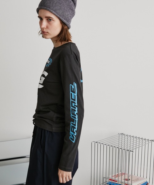 Auntie Rosa Holiday(アンティローザホリデー)の「スポンサーロゴプリントロンTEE(Tシャツ/カットソー・レディース・オフホワイト/チャコールグレー・FREE)」の17枚目の写真