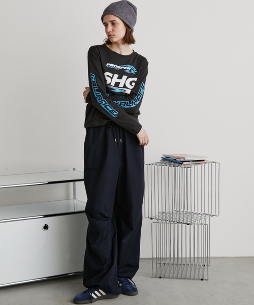 Auntie Rosa Holiday(アンティローザホリデー)の「スポンサーロゴプリントロンTEE(Tシャツ/カットソー・レディース・オフホワイト/チャコールグレー・FREE)」の20枚目の写真
