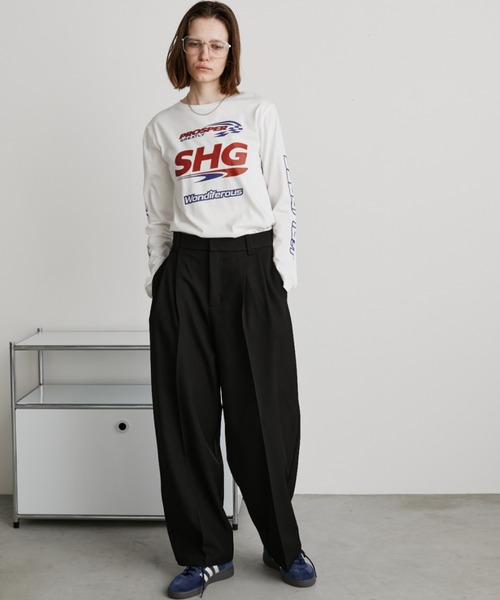 Auntie Rosa Holiday(アンティローザホリデー)の「スポンサーロゴプリントロンTEE(Tシャツ/カットソー・レディース・オフホワイト/チャコールグレー・FREE)」の10枚目の写真