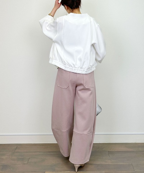 LUGIVA(ルギヴァ)の「カーブパンツ(その他パンツ・レディース・ブラック/オフホワイト/ピンク・M)」の17枚目の写真