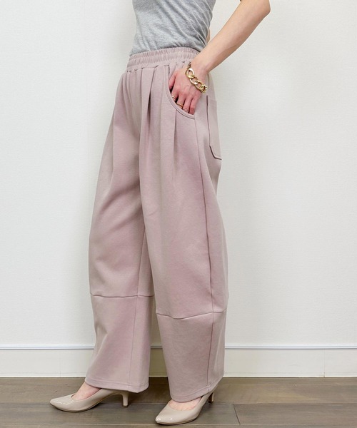 LUGIVA(ルギヴァ)の「カーブパンツ(その他パンツ・レディース・ブラック/オフホワイト/ピンク・M)」の12枚目の写真