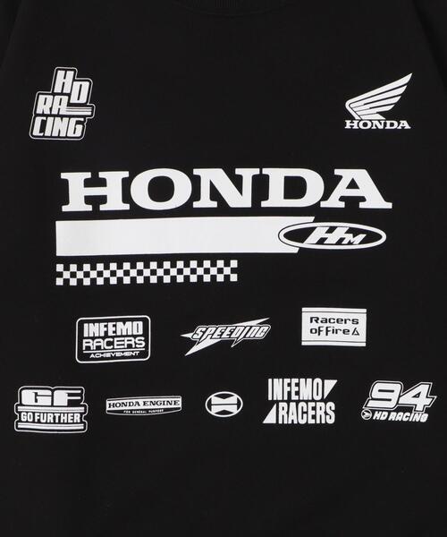 WEGO（ウィゴー）の「∴WEGO/【25年春夏新作】別注Hondaプルオーバービッグスウェット（スウェット・レディース・ブラック/ホワイト・FREE）」の6枚目の写真