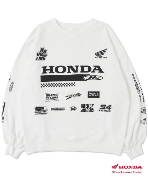 WEGO（ウィゴー）の「∴WEGO/【25年春夏新作】別注Hondaプルオーバービッグスウェット（スウェット・レディース・ブラック/ホワイト・FREE）」の22枚目の写真
