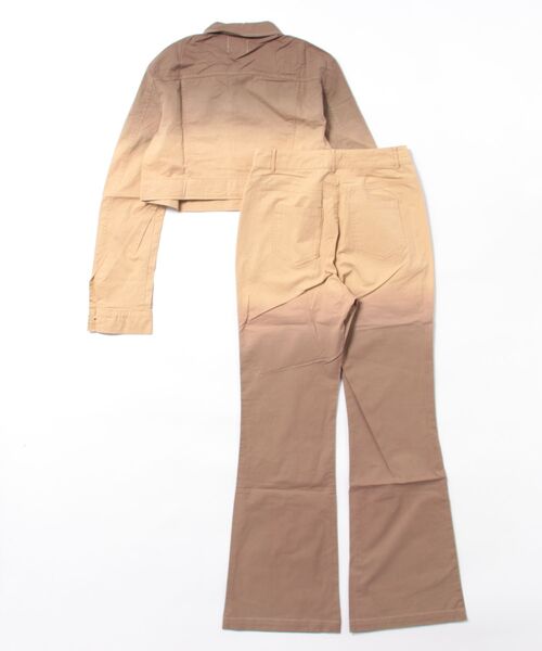 SANSeLF（サンセルフ）の「【AnyFood Universe】 グラデーションセットアップ シャツ パンツ sanwu24a024（セットアップ・レディース・ベージュ・M）」の11枚目の写真