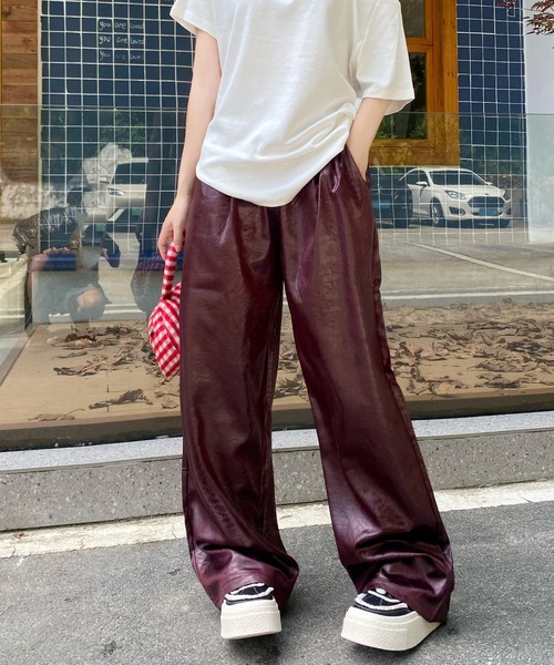 ルーズシルエット ヴィンテージライク イージーパンツ（スラックス