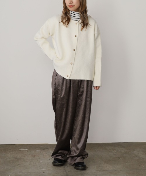 ROOPTOKYO（ループトウキョウ）の「ルーズシルエット ヴィンテージライク イージーパンツ（スラックス・レディース・グレー/ブラック/ブラウン/ワイン・FREE）」の11枚目の写真