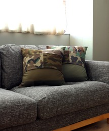 il y a des bonbons（イリヤデボンボン）の「MILITARY CUSHION COVER［45x45］（クッション/クッションカバー）」