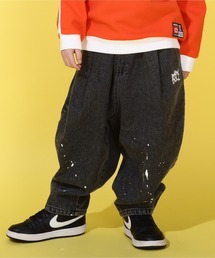 BABYDOLL（ベビードール）の「ペイント抜染 ワイドデニムロングパンツ 0239K（デニムパンツ・キッズ）」