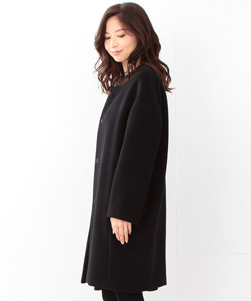 Demi-Luxe BEAMS（デミルクス ビームス）の「【Oggi12月号掲載】Demi-Luxe BEAMS / カシミヤ混 コクーンコート（その他アウター・レディース・ライトグレー/ブラック・38/36）」の19枚目の写真