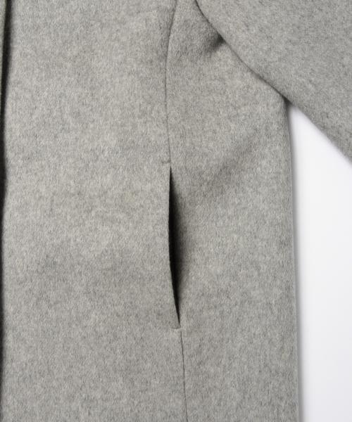 Demi-Luxe BEAMS（デミルクス ビームス）の「【Oggi12月号掲載】Demi-Luxe BEAMS / カシミヤ混 コクーンコート（その他アウター・レディース・ライトグレー/ブラック・38/36）」の6枚目の写真
