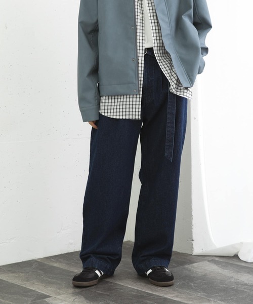 SENSE OF PLACE by URBAN RESEARCH（センスオブプレイスバイアーバンリサーチ）の「アソートベルテッドストレートパンツ（その他パンツ・メンズ・インディゴブルー/ブラック/ベージュ・MEDIUM/LARGE）」の3枚目の写真