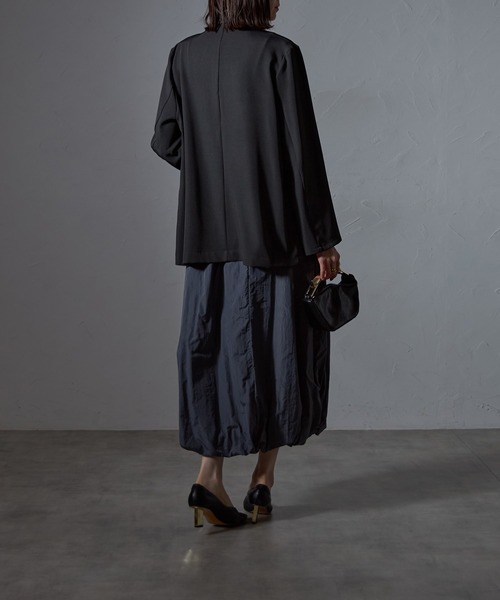 each(イーチ)の「サイドフリルバルーンミディスカート(スカート・レディース・グレー/ブラック/カーキ・FREE)」の20枚目の写真