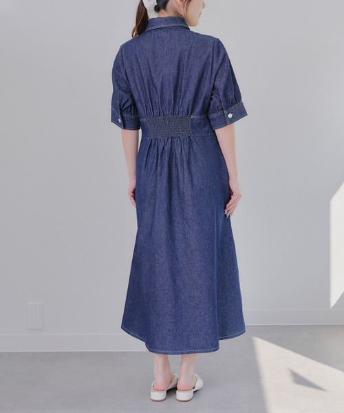 Another Branch olive des olive(アナザーブランチオリーブデオリーブ)の「【SNSで紹介】デニム丈違いワンピース(ワンピース・レディース・ブラック/ブルー・SMALL/MEDIUM)」の13枚目の写真