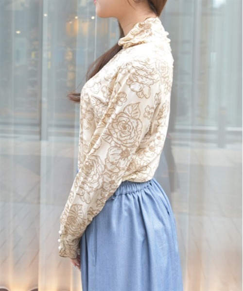 axes femme（アクシーズファム）の「シアーフロッキーインナー（Tシャツ/カットソー・レディース・ブラック/ピンク/イエロー・FREE）」の5枚目の写真