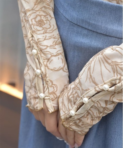 axes femme（アクシーズファム）の「シアーフロッキーインナー（Tシャツ/カットソー・レディース・ブラック/ピンク/イエロー・FREE）」の7枚目の写真