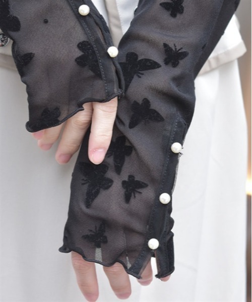 axes femme（アクシーズファム）の「シアーフロッキーインナー（Tシャツ/カットソー・レディース・ブラック/ピンク/イエロー・FREE）」の8枚目の写真