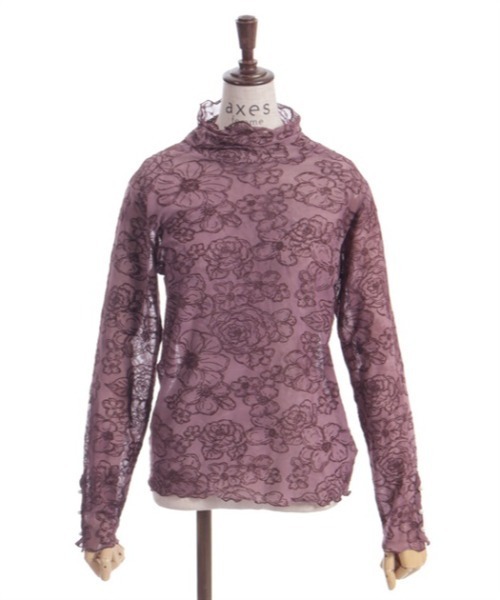 axes femme（アクシーズファム）の「シアーフロッキーインナー（Tシャツ/カットソー・レディース・ブラック/ピンク/イエロー・FREE）」の10枚目の写真