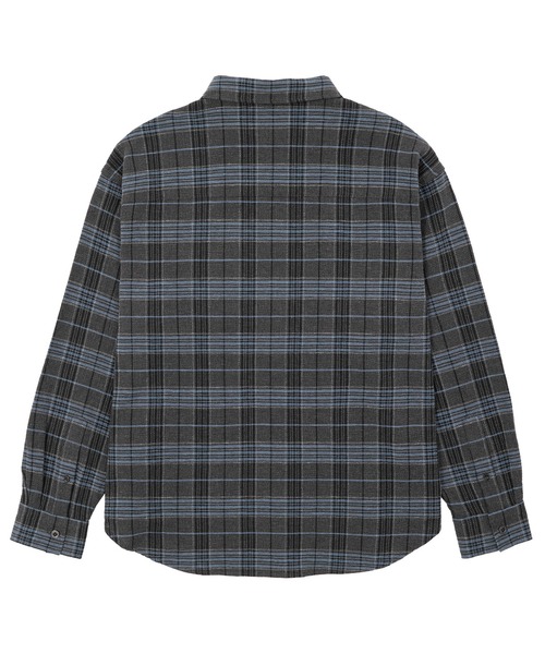 HUF(ハフ)の「MEGABLAST PLAID LS SHIRT / HUF ハフ 長袖シャツ(シャツ/ブラウス・メンズ・ブラック/ブルー・XX-LARGE/X-LARGE/LARGE/MEDIUM/SMALL)」の9枚目の写真