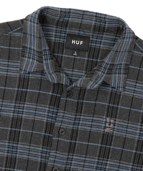 HUF(ハフ)の「MEGABLAST PLAID LS SHIRT / HUF ハフ 長袖シャツ(シャツ/ブラウス・メンズ・ブラック/ブルー・XX-LARGE/X-LARGE/LARGE/MEDIUM/SMALL)」の12枚目の写真