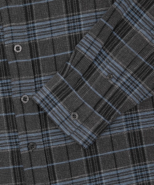 HUF(ハフ)の「MEGABLAST PLAID LS SHIRT / HUF ハフ 長袖シャツ(シャツ/ブラウス・メンズ・ブラック/ブルー・XX-LARGE/X-LARGE/LARGE/MEDIUM/SMALL)」の14枚目の写真